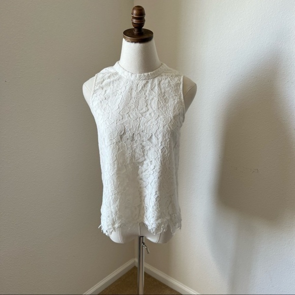 Elliatt Cream Lace Tank, XS‎
